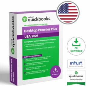 QuickBooks Desktop Premier Plus 2021 | No Payroll Included – US Version For Managing and Accounting Business